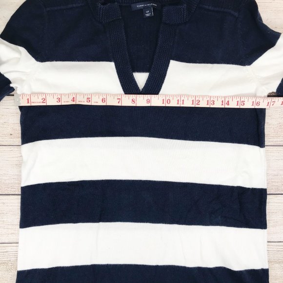 Tommy Hilfiger Navy and White Tunic Sweater - Picture 6 of 9